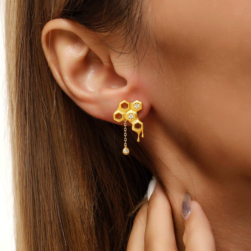Shop Louis Vuitton Nanogram hoop earrings (ORECCHINI NANOGRAM