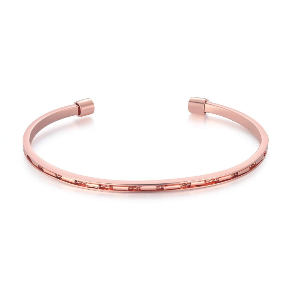 Rose Gold Figment Toggle Bracelet - Bracelets & Bangles
